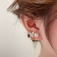 thumbnail image 4 of Fiudx Pendientes En Perla, Elegantes Accesorios En Mujer, Elegantes Pendientes En Perla, Cómodos En Usar Todo El Día, Ideales Como Regalo de Moda, para Mujeres En Cualquier Edad, Perfectos En Ocasion, 4 of 7