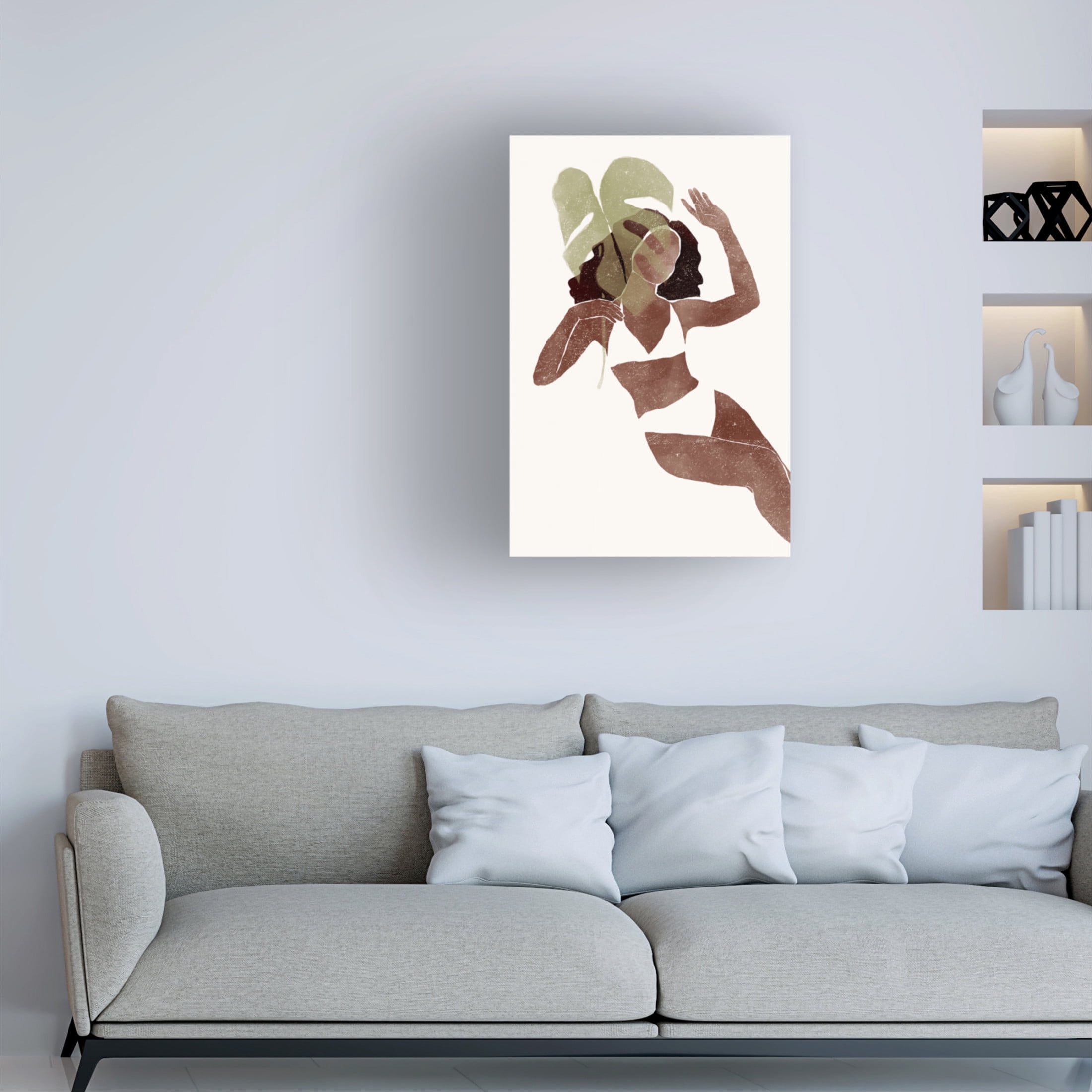 Canvas Wall Art - Yuyu Pont 'Swimsuit III' Wall Art for Living Room, Bedroom, or Office Décor by Trademark Fine Art - 30 x 47 Inches