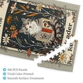 thumbnail image 3 of 500 PCS 500 Piece Wooden Jigsaw Puzzles Cat'S Reading Time,Unique And Beautiful Design,Enjoy The Puzzle Solving Process,Funny Animal Whimsical Jigsaw Pieces,Gift For Cat & Reading Lovers, 3 of 6