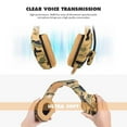 thumbnail image 4 of fashionhome Camouflage Wire Game Headset with Mic LED for New Phone, 4 of 6