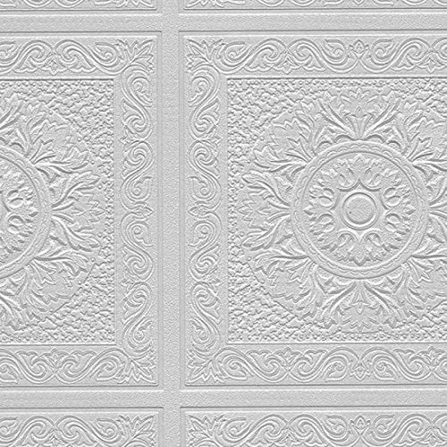 Paintable Wallpaper Renaissance Ceiling, Paintable Ceiling Tiles