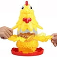 thumbnail image 2 of facefd Table Balance Game Chicken Drop Eggs Game Pull Out Feathers Toy Draw Lots Toy for Kids Adults, 2 of 6