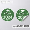 thumbnail image 4 of Koyal Wholesale 2024 Graduation Stickers, Green, Party Favors, Bulk 40 Pack, 2 Inch, 4 of 5