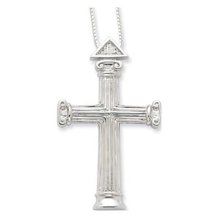 Gem & Harmony Strength Pendant Necklace in Sterling Silver with Chain for Women