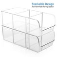thumbnail image 4 of EatEx 1 Pack Clear Plastic Bathroom Vanity Storage Bin with Handles - Container Organizer for Soaps, Shampoos, Conditioners, Cosmetics, Hand Towels, Hair Brush, Body Spray, Lotion & More, 4 of 7