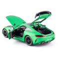 thumbnail image 3 of Bdtctk 1/24 Benz Amg Gtr Coches de Juguete Modelo de Coche Coche de Juguete de aleación de Zinc con Sonido y luz para niños, niños, niñas, Regalo (Verde), 3 of 5
