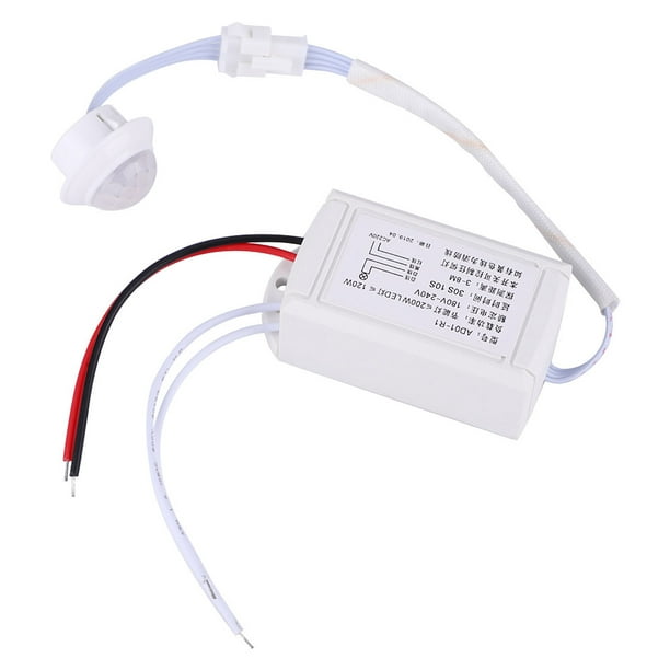 Interruptor de sensor, control de luz de detección de infrarrojos Sensor de movimiento por infrarrojos Sensor de movimiento Diseño fácil de usar