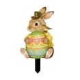 thumbnail image 2 of Tyidzon Easter Garden Stakes, 10 Inch Colorful PVC Bunny Gnome Yard Signs for Easter Decoration Outdoor, Weatherproof Ground Insert Decor for Spring Courtyard Garden Party, 2 of 7