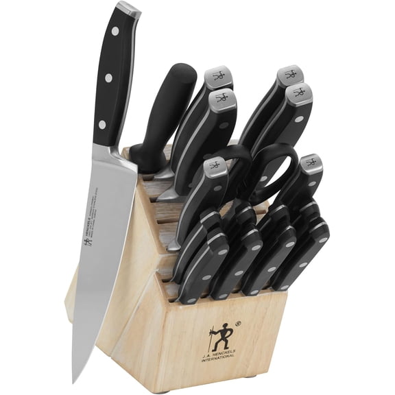 Henckels Forged Premio 18-pc Knife Block Set - Distressed White