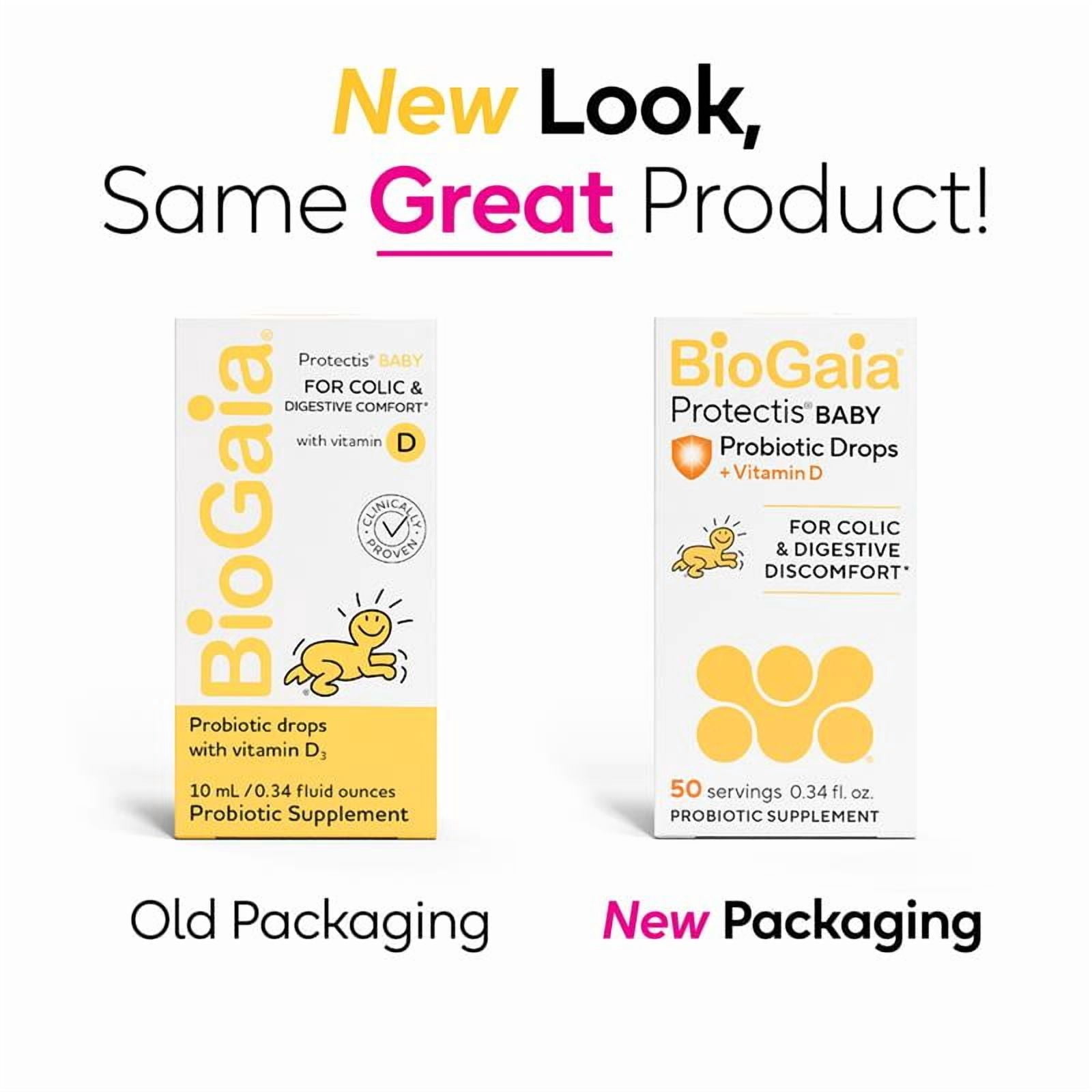 BioGaia Baby Probiotic Drops + Vit D | Ease Crying, Colic & Support Immune Health | 50-Day Supply