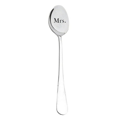 

cuitcosohg Valentine s Day Creative Tableware Stainless Steel Spoon Ice Spoon Coffee Spoon Tableware G Stainless steel