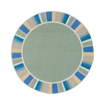 Off the Cuff 5'4" Round Area Rug In Color Sage-Color:Sage,Material:Nylon