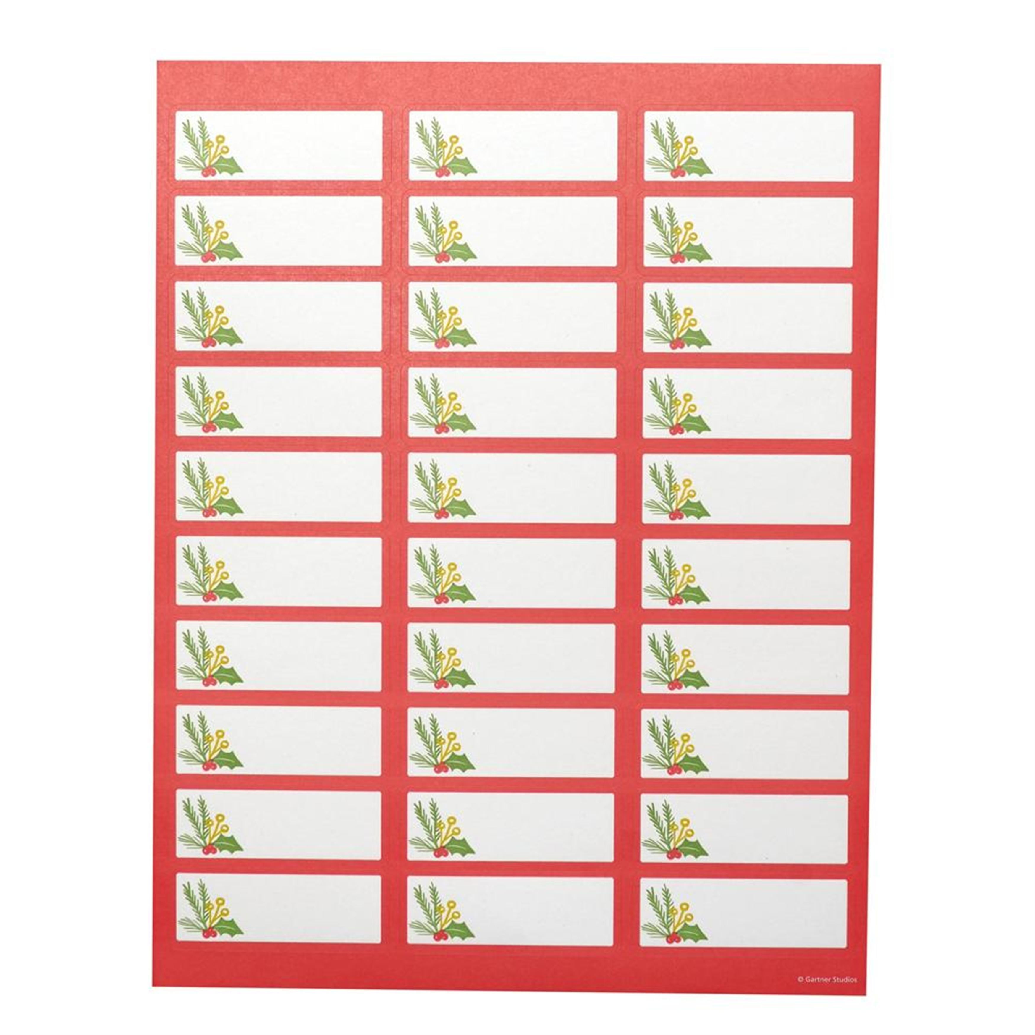 gartner studios holly printable address labels 150 count walmartcom