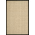 thumbnail image 2 of SAFAVIEH Natural Fiber Arbor Bordered Area Rug, Natural/Black, 6' x 8', 2 of 10