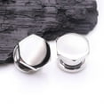 thumbnail image 2 of A Pair of Steel Hexa Nut Push-Fit Single Flared Ear Gauge Plug, 2 of 4