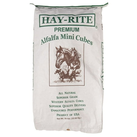 - Hay Rite Premium Alfalfa Mini Cube 50lb
