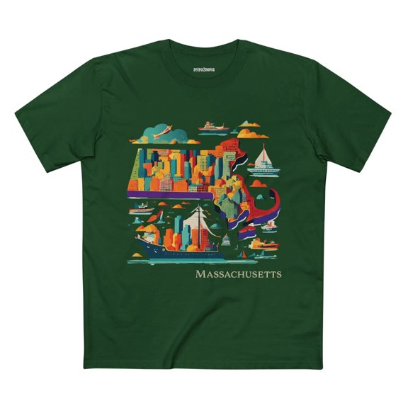 US State Shirts, Massachusetts Shirt