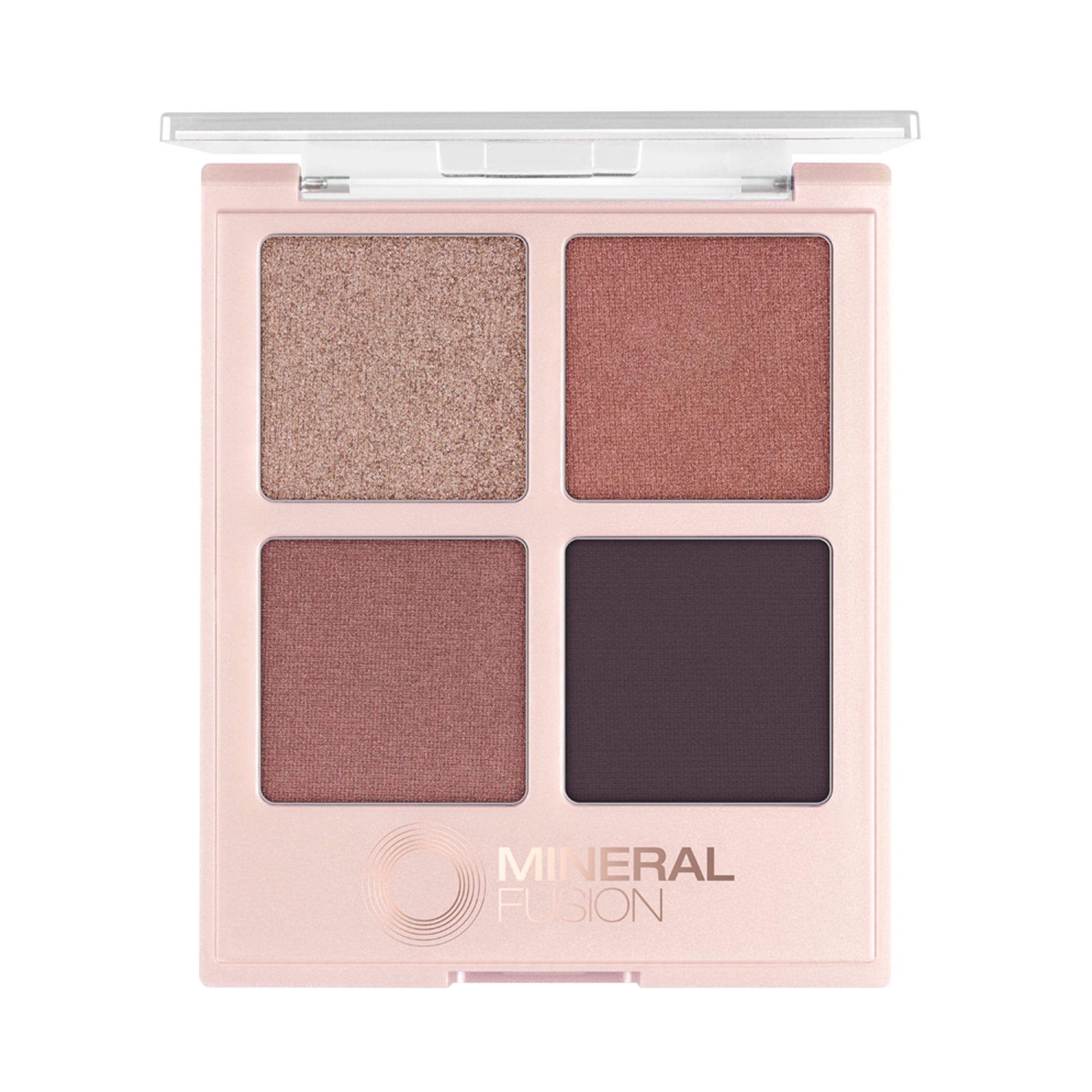 MINERAL FUSION Vegan Eye Shadow Palette, Girls Night Out | 4 Blendable Shades Matte, Satin, Shimmer