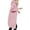 Pink, variant on JINMGG Clearance Coats Under $10.00 Plus Size,Women's Solid Color Jacket Thickening and Fleece and Winter Casual Zipper Long Sleeve Pocket Hooded Long Sweater