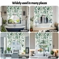 thumbnail image 6 of Green Eucalyptus Leaf Swag Valances for Windows 2 Pack Watercolor Plant Farm Swag Kitchen Curtains 36 Inches Long Rod Pocket Short Window Treatment for Kitchen Bathroom 36"x36", 6 of 8