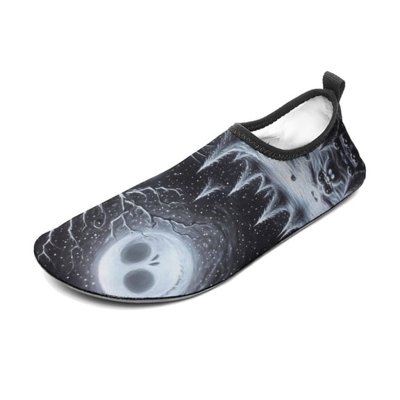 Jack Skellington Water Shoes Beach Swim Barefoot Quick Dry Aqua Socks, Non-Slip Sporty Water Shoes for Men Women 3/4women