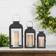 thumbnail image 2 of Melrose International LLC Lantern (Set of 3) 10"H, 12.75"H, 16"H Iron/Glass, 2 of 2