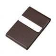 thumbnail image 3 of Business Card Holder Storage Bag Leather Card Metal Box Business Supplies Portable Vertical Type, 3 of 6