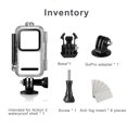 thumbnail image 4 of Cámara a prueba de agua Caja protectora de buceo de buceo Protector de videocámara Accesorios fotográficos Reemplazo para DJI Acción 2 Transparente Guardurnaity EL006088-01B, 4 of 7