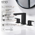 thumbnail image 3 of Grifo de baño KENES KE-9050-2-P negro mate con 3 orificios y 8 pulgadas, 3 of 9