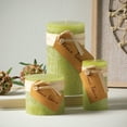 thumbnail image 4 of Vance Kitira 6" Green Grape Timber Pillar Candle ,Scentless, Clean-Burning, Environmental Friendly, 4 of 9