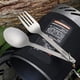 thumbnail image 5 of Cuchara Lixada Juego de cubiertos de titanio ligero para cena, tenedor y cuchara, para acampar en ca Lixada Cuchara, 5 of 7