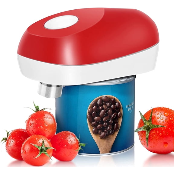 Boajf Electric Can Opener, No Sharp Edge Can Opener, Food-Safe and Battery Operated Can Opener, Kitchen Gifts