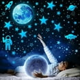 thumbnail image 6 of ZMKIAG Noctilucent Astronaut Star Wall Stickers, Glow in the Dark Moon Solar System Wall Stickers, Galaxy Planets Wall Stickers for Kids, Girls Boys Room Decorations for Bedroom, 6 of 7
