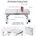 thumbnail image 3 of Mesa de campamento YUFIFAIRY ligera de aluminio, 2,9 kg, 3 alturas, 3 of 7