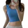thumbnail image 3 of Camiseta sin mangas deportiva para mujer,Camiseta sin mangas deportiva para mujer Camiseta deportiva para exteriores para mujer Camiseta sin mangas para entrenamiento acanalada para mujer Materiales ecológicos, 3 of 8