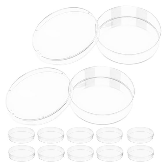 Raindrops Transparent Plastic Petri Dishes Lids for Storage 20pcs Laboratory Culture Plates