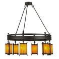 thumbnail image 3 of Meyda Tiffany 146064 Beartooth 6 Light 54" Wide Ring Chandelier - Custom / Hand Wrought, 3 of 5