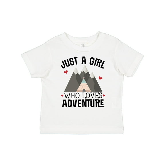 Inktastic Just a Girl Who Loves Adventure Girls Toddler T-Shirt