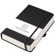 thumbnail image 1 of Cuaderno forrado AHGXG 320 páginas numeradas tamaño A5 reglas universitarias papel 100gsm cuero hombres y mujeres oficina escuela Negro, 1 of 3