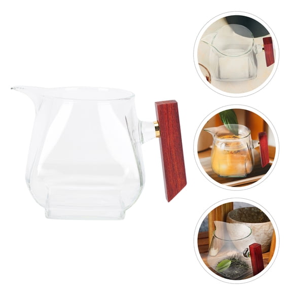 Raindrops Japanese Style Tea Dispenser Side Handle Glassware for Storage Assorted Color