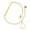 Gold, variant on Silver-tone Infinity Loop - Silvertone Class of 2026 Delicate Bar Bracelet, 8.5"