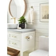thumbnail image 3 of Amerock Highland Ridge Golden Champagne Pivoting Double Post Toilet Paper Holder, 3 of 8