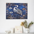 thumbnail image 6 of Naloa Blue Heron Floral Garden Print Canvas Picture,Wall Pictures, Modern Decorative Poster,Art Prints for Bedroom, Toilet, 40 x 30 cm, Built-in Wooden Frame, 6 of 6