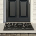 thumbnail image 2 of Northlight Black and Gold Merry Christmas Doormat 18" x 30", 2 of 5