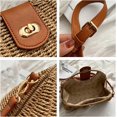 thumbnail image 7 of Kukuzhu Straw Handbags Women Summer Beach Tote Bag Hand Purse Vintage Wicker Woven Basket Boho Rattan Clutch Crossbody Shoulder Bag, 7 of 7