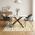 thumbnail image 3 of ODIKA Fish Angling Fishing Flies Lake Themed Bathroom Doormat Vintage Non-Slip Chair-Friendly for Dining Room, Under Table, Home Office, 3 of 7