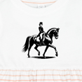 thumbnail image 4 of Inktastic Dressage Lady on Horse Girls Baby Dress, 4 of 5