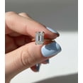 thumbnail image 2 of Jewelerix Double Prongs Emerald Cut Wedding Ring 10K Vermeil Yellow Gold Engagement Ring Hidden Halo Moissanite Diamond Anniversary Ring, 2 of 6