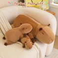 thumbnail image 6 of SQEQE Weighted Capybara Plush Cute Soft Pillow Toy Gift for Kids 23.6 Inch, 3.1 lbs, 6 of 6