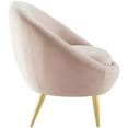 thumbnail image 2 of Modway Circuit Performance Velvet Accent Chair in Pink, 2 of 6